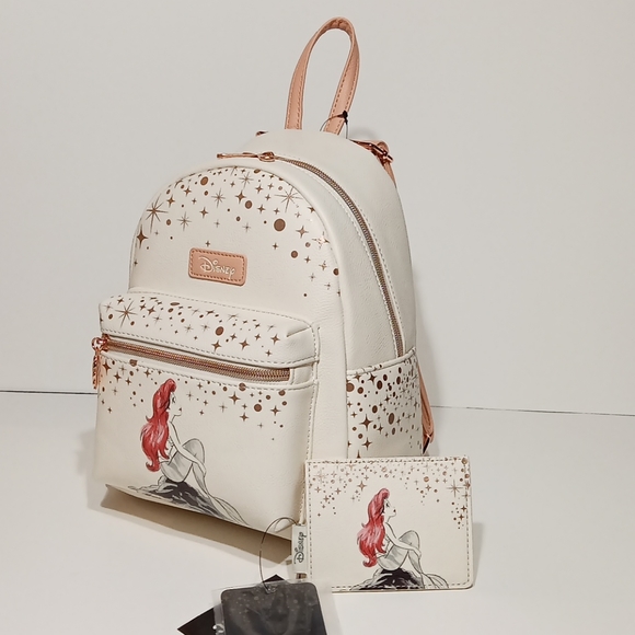 Disney Ariel Rock Loungefly Mini Backpack Mermaid - Picture 8 of 8